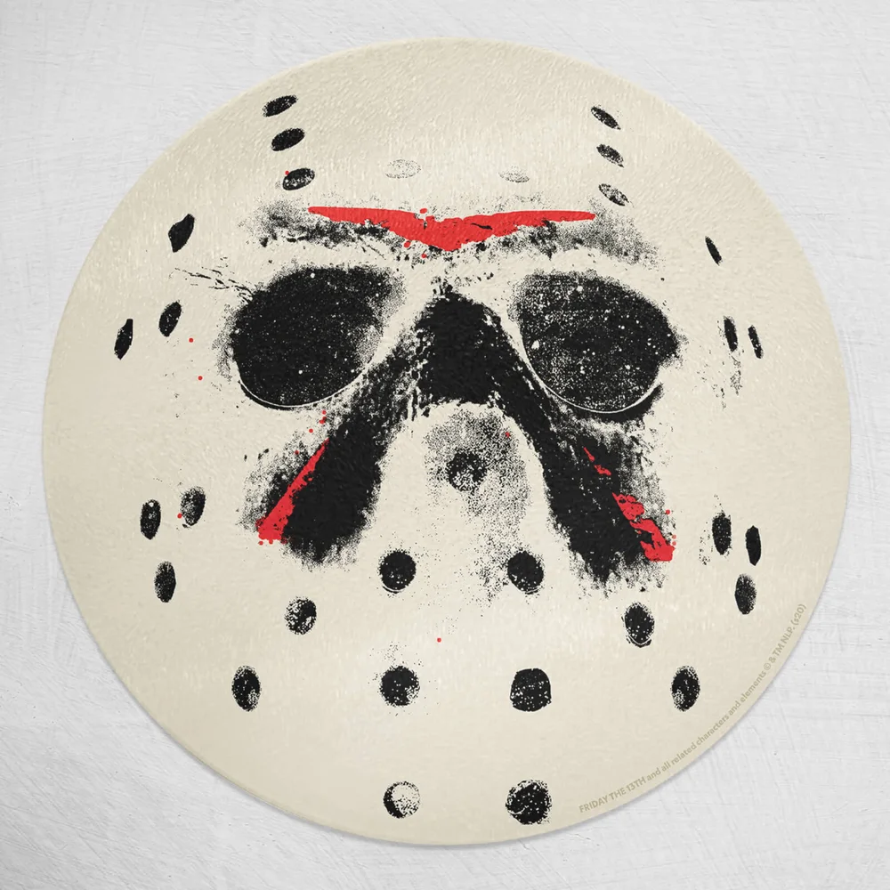 Friday 13th Jason Voorhees Round Chopping Board Image 1