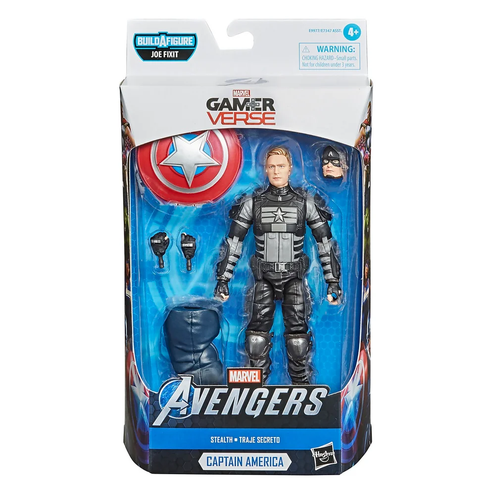 Hasbro Marvel Legends Series Gamerverse Stealth Captain America Action Figure Image 1