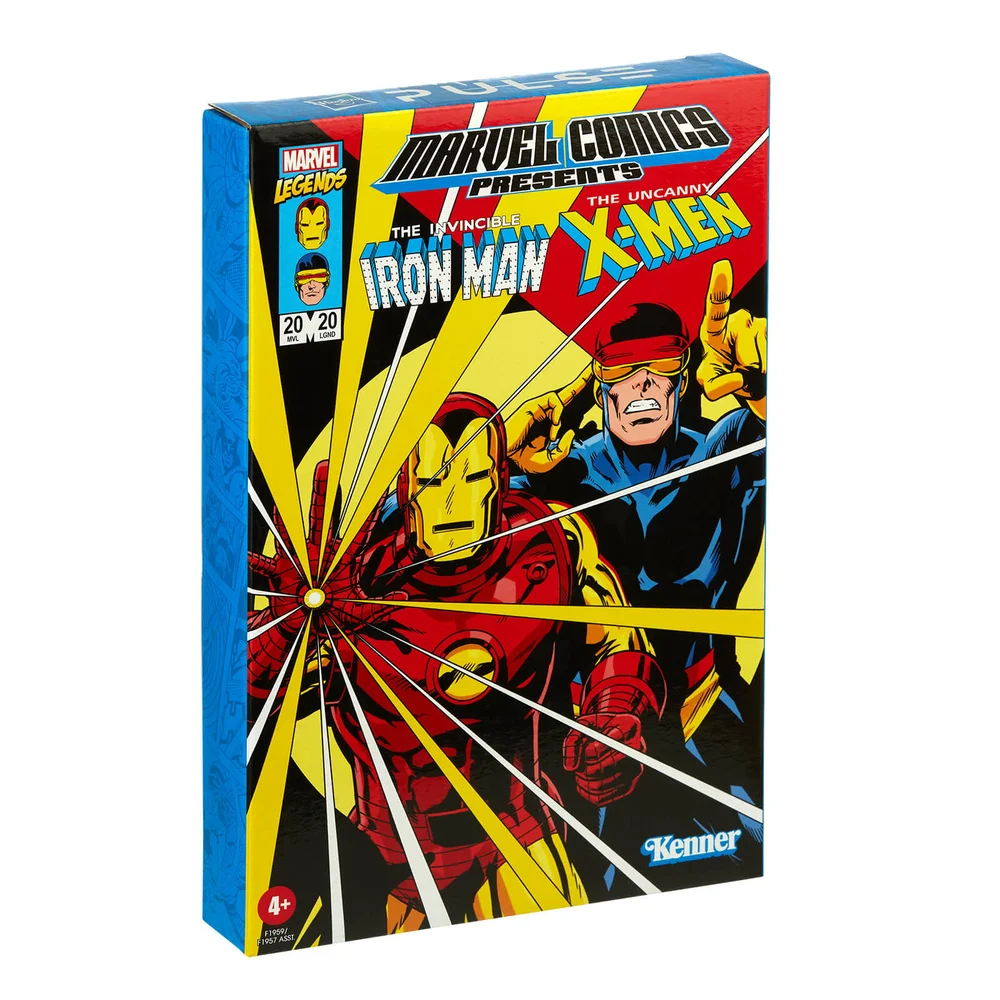 Hasbro Marvel Legends RETRO 3.75-Inch Collection Iron Man & Marvel’s Cyclops 2-Pack Action Figure Image 1