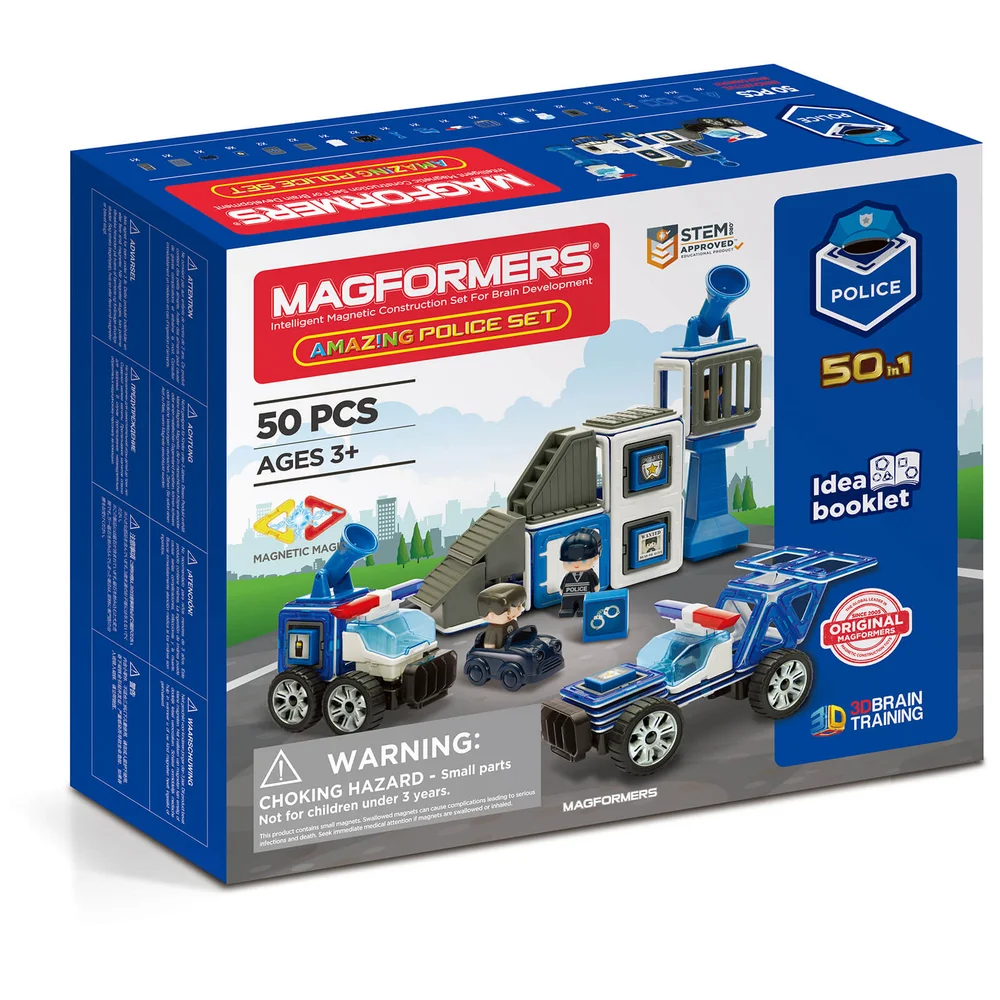 Magformers Amazing Police 50 Pieces Image 1