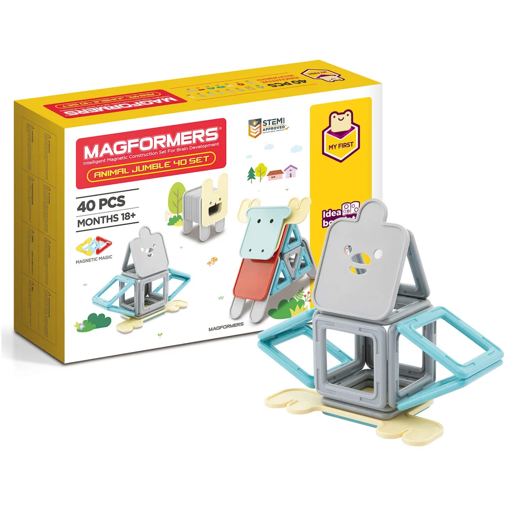 Magformers Animal Jumble 40 Pieces Image 1