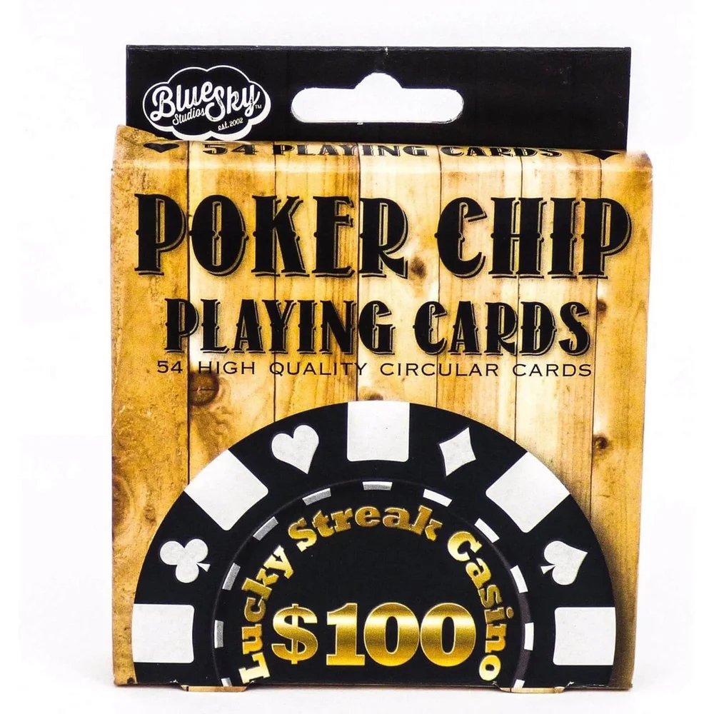 Poker Chip Circular Playing Cards Image 1