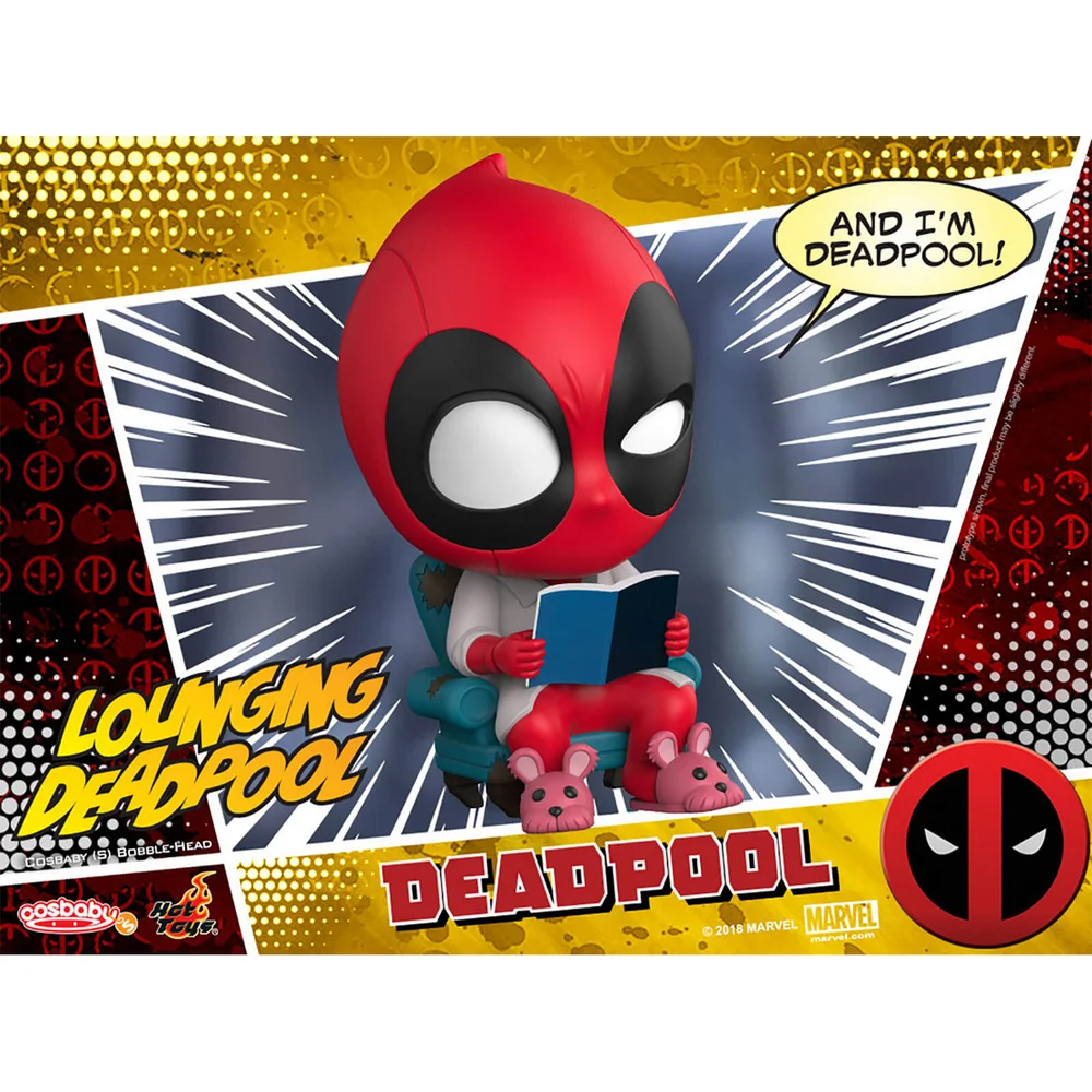 Hot Toys Cosbaby Marvel Comics - Deadpool (Lounging Version) Figure Image 1