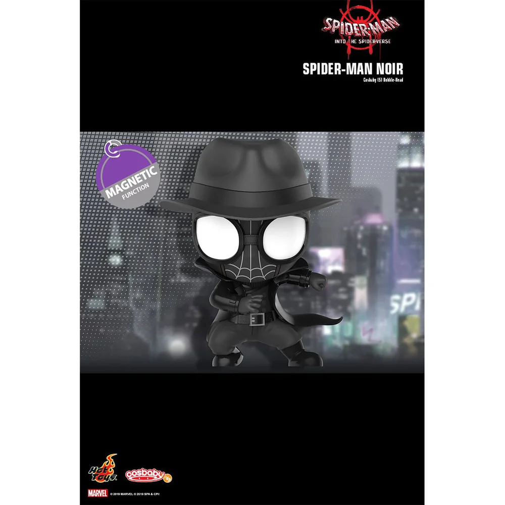 Hot Toys Cosbaby Marvel Spider-Man: Into the Spider-Verse - Spider-Man Noir Figure Image 1