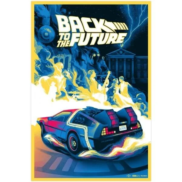 Back to the Future Screenprint by Bella Grace Image 1