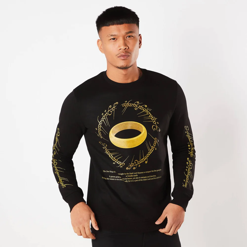 Lord Of The Rings The One Ring Sweatshirt - Black - S Image 1
