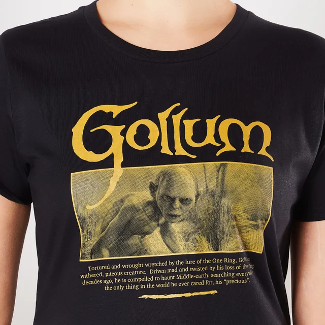 Lord Of The Rings Gollum Women's T-Shirt - Navy