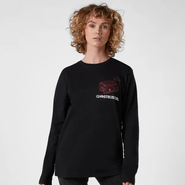 Ghostbusters Proton Pack Men's Long Sleeve T-Shirt - Black