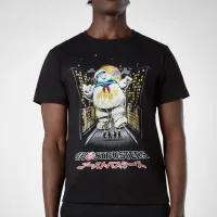 Ghostbusters Stay Puft Kanji Attack Men's T-Shirt - Black - undefined undefined