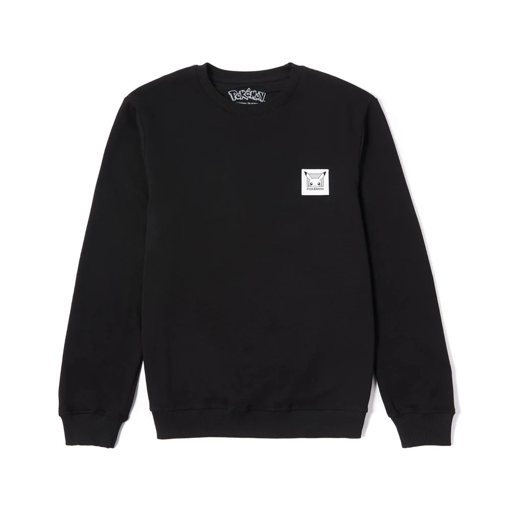 Pokémon Pikachu Patch Unisex Sweatshirt - Black - S Image 1