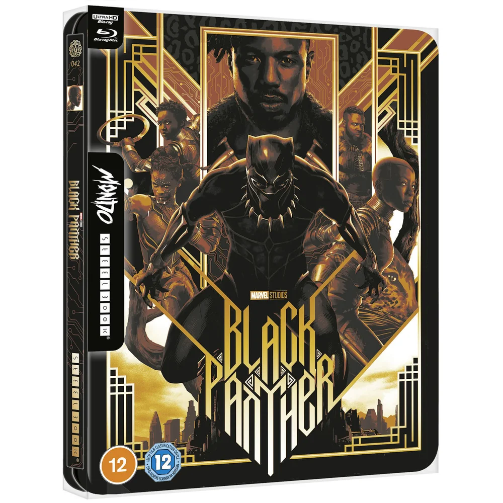 Marvel Studios' Black Panther - Mondo #42 Zavvi Exclusive 4K Ultra HD Steelbook (includes Blu-ray) Image 1