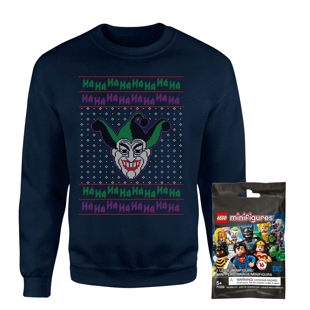 DC Sweatshirt & Lego Minifigure Bundle - Men's - S Image 1