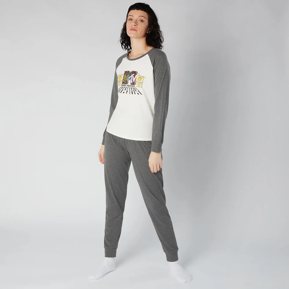MTV Decks Women's Pyjama Set - Grey - XS Image 1