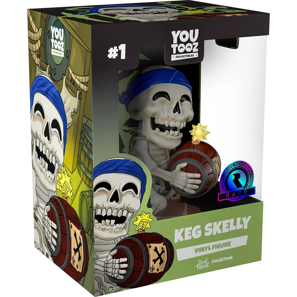 Youtooz Sea of Thieves 5" Vinyl Collectible Figure - Keg Skelly (Rare Store Exclusive) Image 1