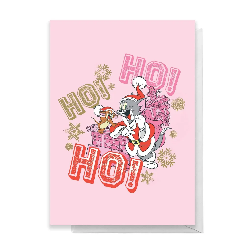 Tom And Jerry Ho! Ho! Ho! Greetings Card - Standard Card Image 1