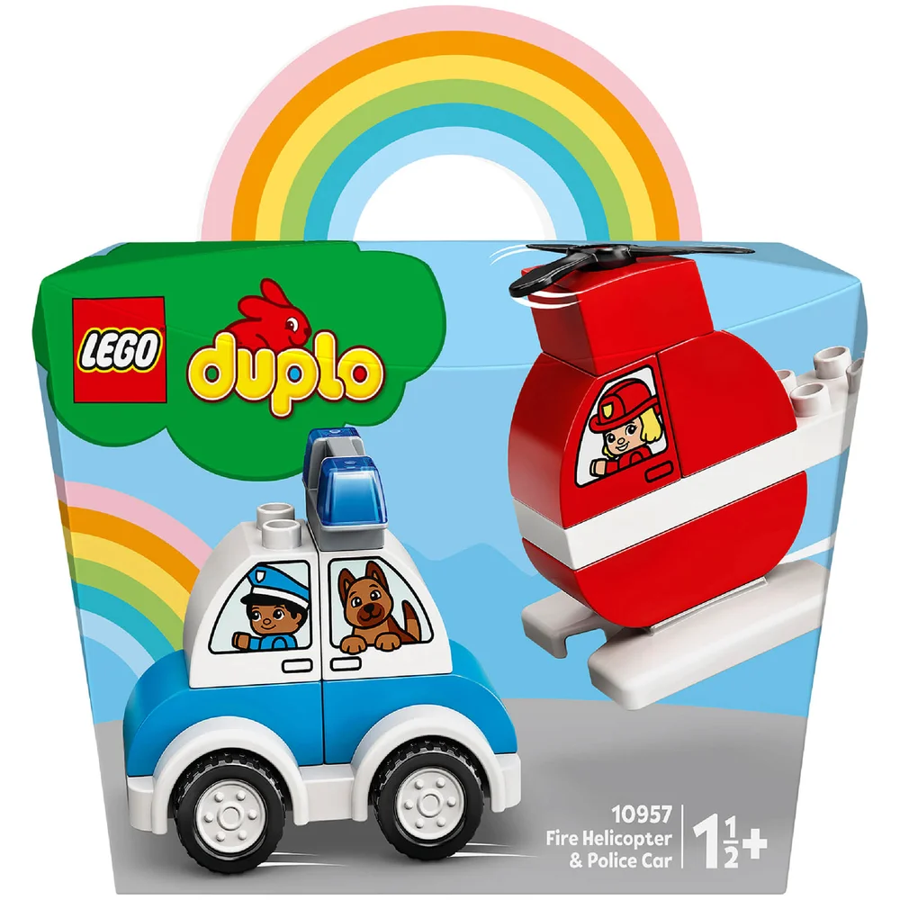 LEGO DUPLO My First: Fire Helicopter and Police Car Toy (10957) Image 1