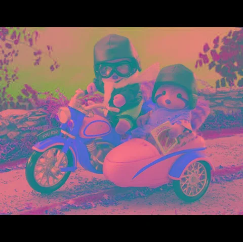 Sylvanian Families Motorcycle and Sidecar Image 1