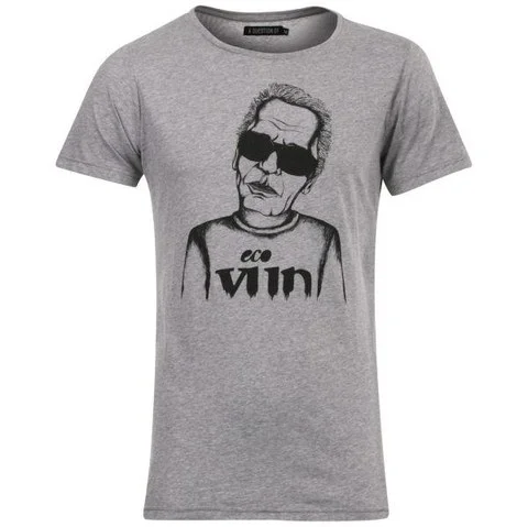 A QUESTION OF Conscious Karl T-Shirt - Grey Melange - XS Image 1