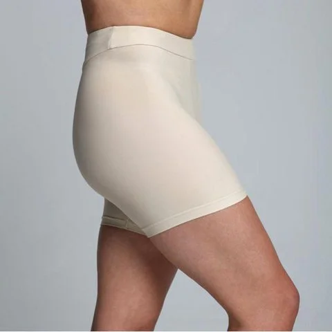 Proskins Women's Slim Short Length Shorts Nude - 6 - Nude Image 1