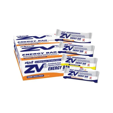 ZipVit ZV8 Energy Bar - Box of 20 - 20Bars - Box - Apricot Image 1