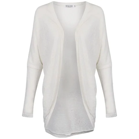 Moku Women's Melange Knitted Cardigan - Cream - S-M - Cream Image 1