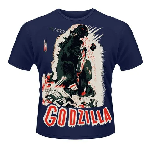 Godzilla (Poster) Men's T-Shirt - XXL - Blue Image 1