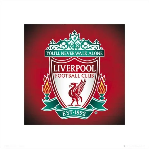 Liverpool Club Crest - 40 x 40cm Print Image 1
