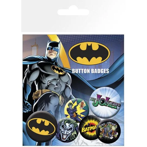 Batman Comic Logo and Joker - Badge Pack Image 1