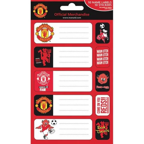 Manchester United Crests (Labels) - Label Sticker Pack Image 1