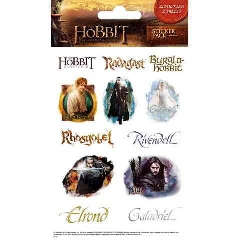 The Hobbit Characters (Shimmer) - Shimmer Sticker Pack Image 1
