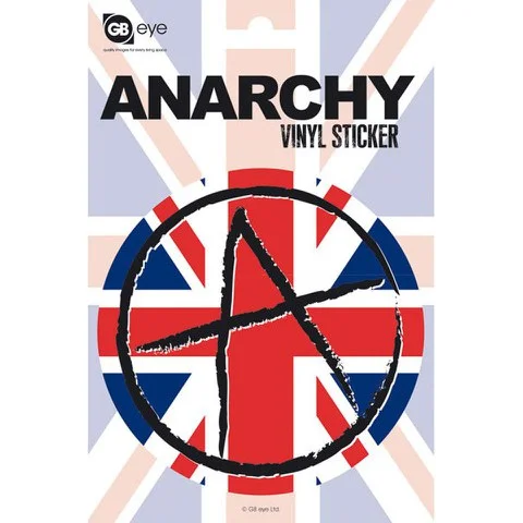 Anarchy - Vinyl Sticker - 10 x 15cm Image 1