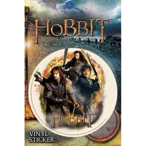 The Hobbit Desolation of Smaug Trio - Vinyl Sticker - 10 x 15cm Image 1