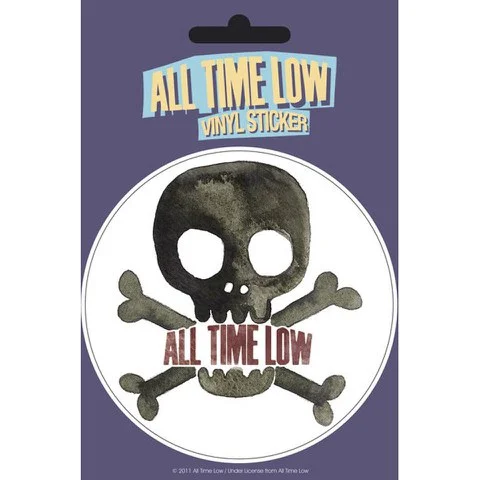 All Time Low Skull - Vinyl Sticker - 10 x 15cm Image 1