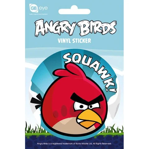 Angry Birds Bird - Vinyl Sticker - 10 x 15cm Image 1