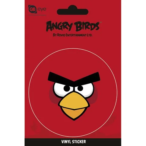 Angry Birds Red Bird - Vinyl Sticker - 10 x 15cm Image 1