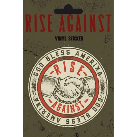 Rise Against Shaking Hands - Vinyl Sticker - 10 x 15cm Image 1