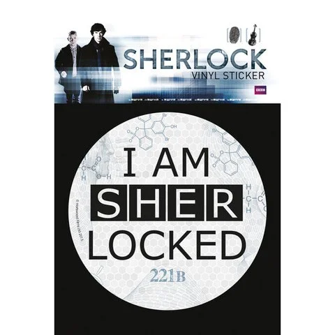 Sherlock Sherlocked - Vinyl Sticker - 10 x 15cm Image 1