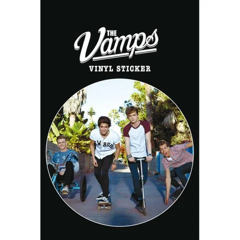 The Vamps Band Vinyl Sticker (10 x 15cm) Image 1