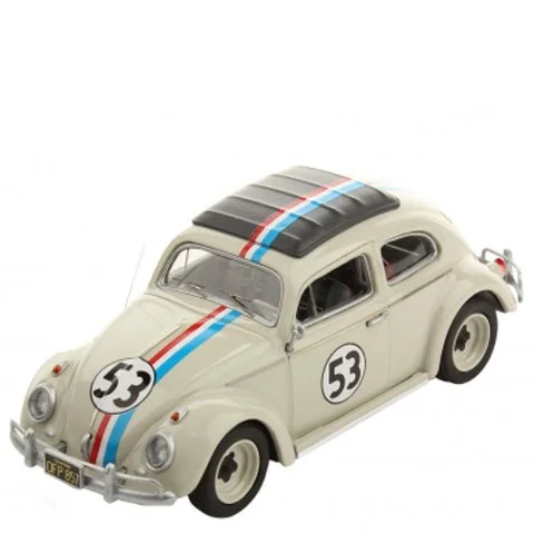 Hot Wheels Elite VW Beetle 1962 Herbie 1:43 Scale Model Image 1