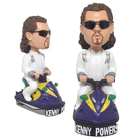 Eastbound and Down Kenny Powers White Suit Bobble Head Case Image 1