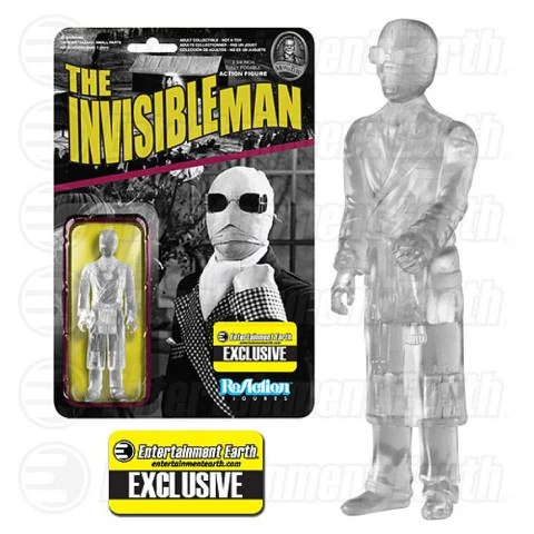ReAction Universal Monsters Clear Invisible Man EE Exclusive 3 3/4 Inch Action Figure Image 1