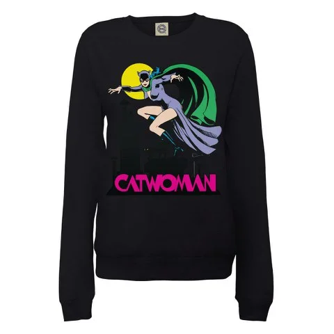 DC Comics Sweatshirt Catwoman - Black - S - Black Image 1