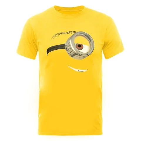 Despicable Me 2 Men's T-Shirt One Eye Stuart - Yellow - L - Yellow Image 1