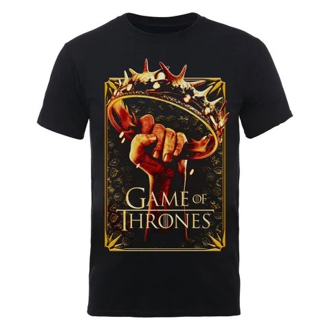 Game of Thrones Men's T-Shirt Crown - Black - L - Black Image 1
