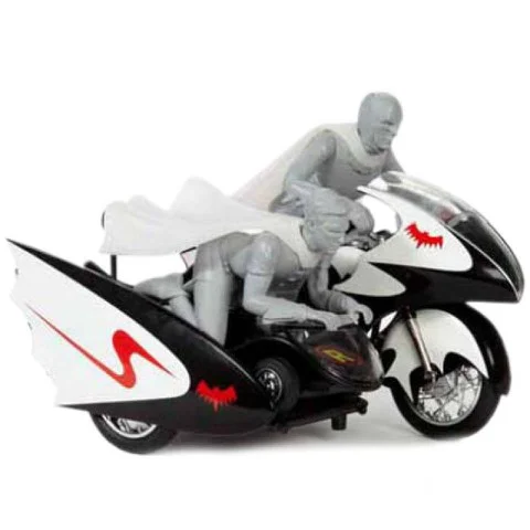 Hot Wheels Elite DC Comics Batman 1966 Batcycle With Figures 1:12 Scale Set Image 1