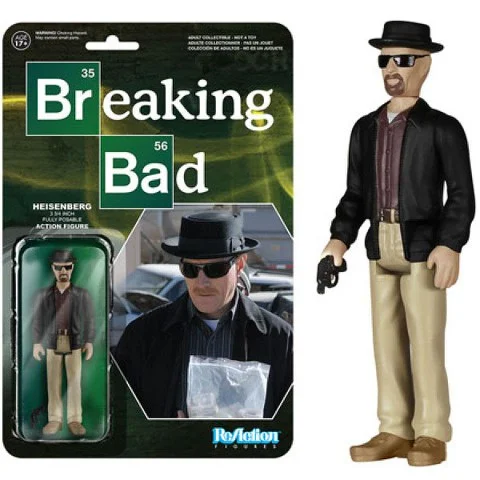 ReAction Breaking Bad Heisenberg 3 3/4 Inch Action Figure Image 1