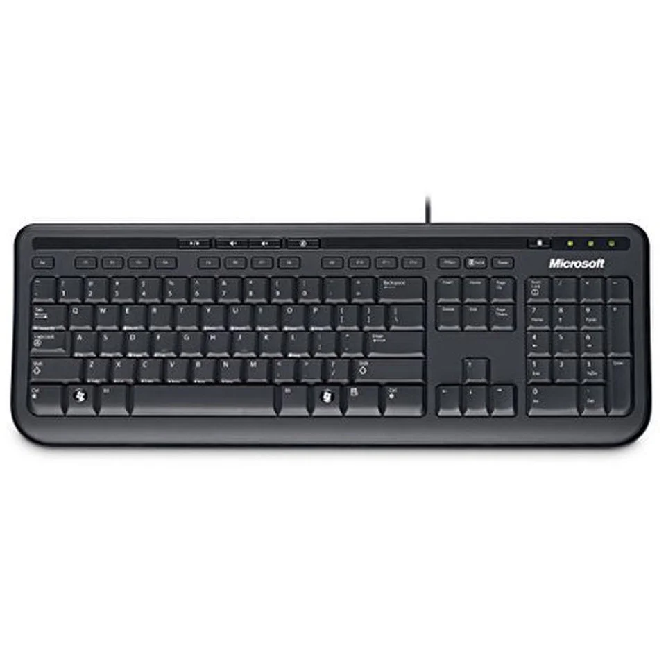 Microsoft Wired Keyboard 600 USB Black Image 1