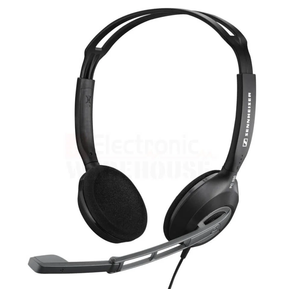 Sennheiser PC 230 On-Ear Gaming Headset with Noise Cancelling Mic - Black Image 1