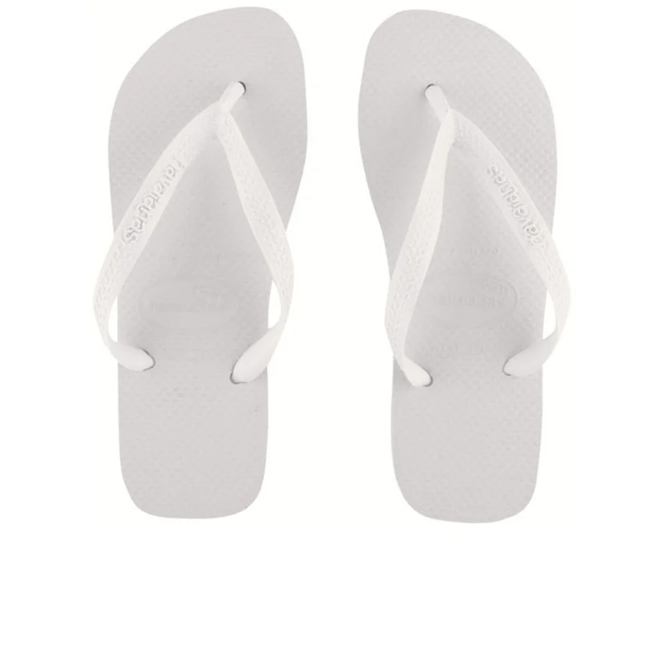 Havaianas Unisex Top Flip Flops - White - 3/4 - White Image 1