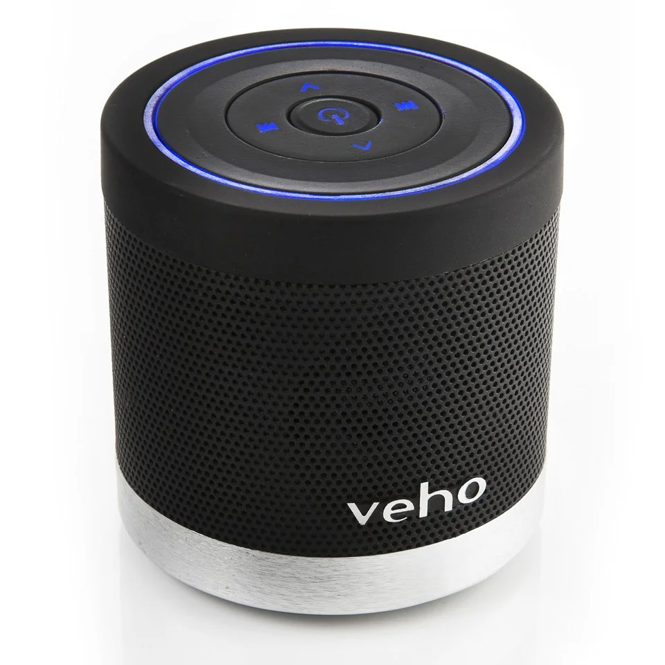 Veho Portable 360 Bluetooth Speaker (2x 2.2W) - Black Image 1